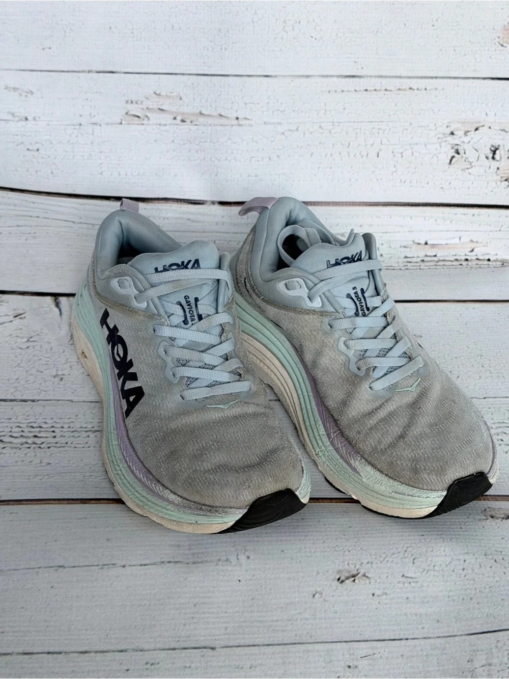 HOKA Gaviota 5 Air Blue Sunlit Ocean Stability Shoes - Women's Size 7